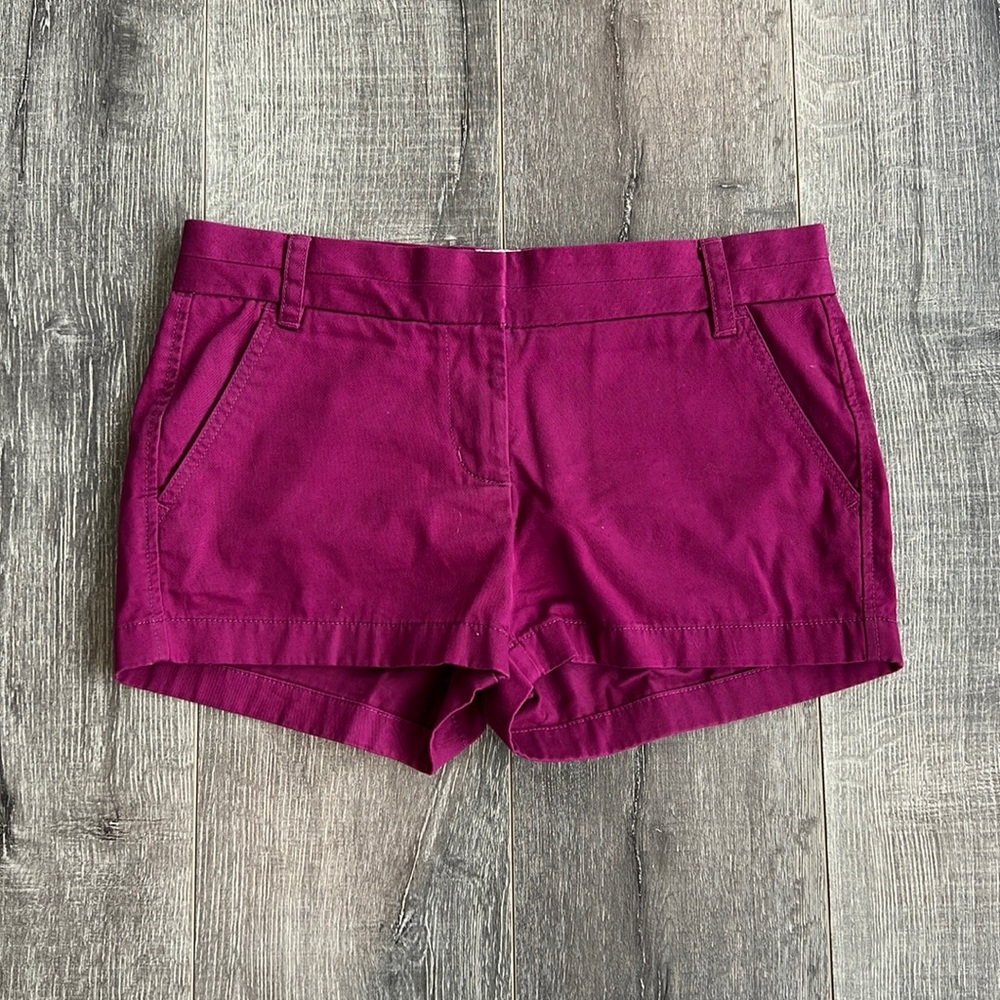 J. Crew Berry Chino Shorts size 4